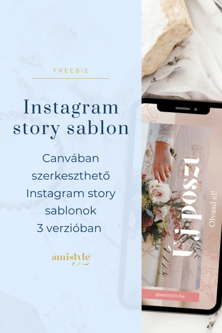 Ingyenesen letölthető instagram story Canva sablon-Amistyle.hu