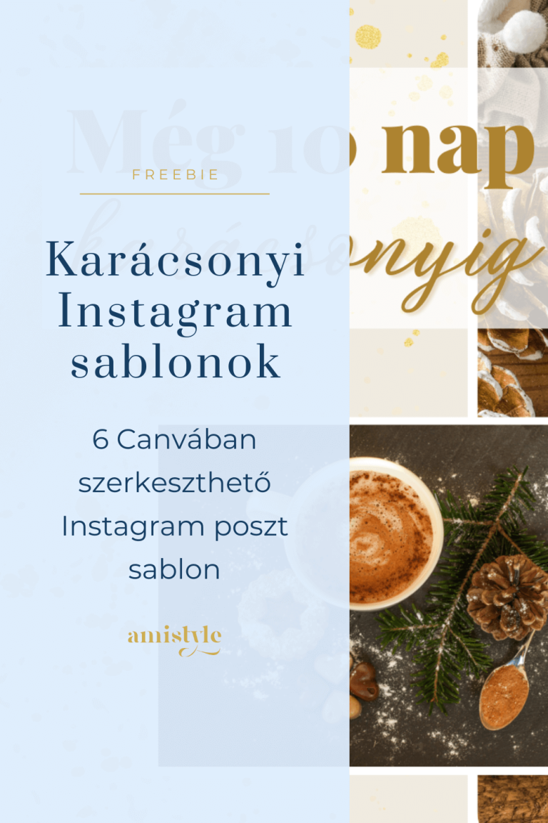 Ingyenesen letölthető instagram poszt Canva sablon-Amistyle.hu