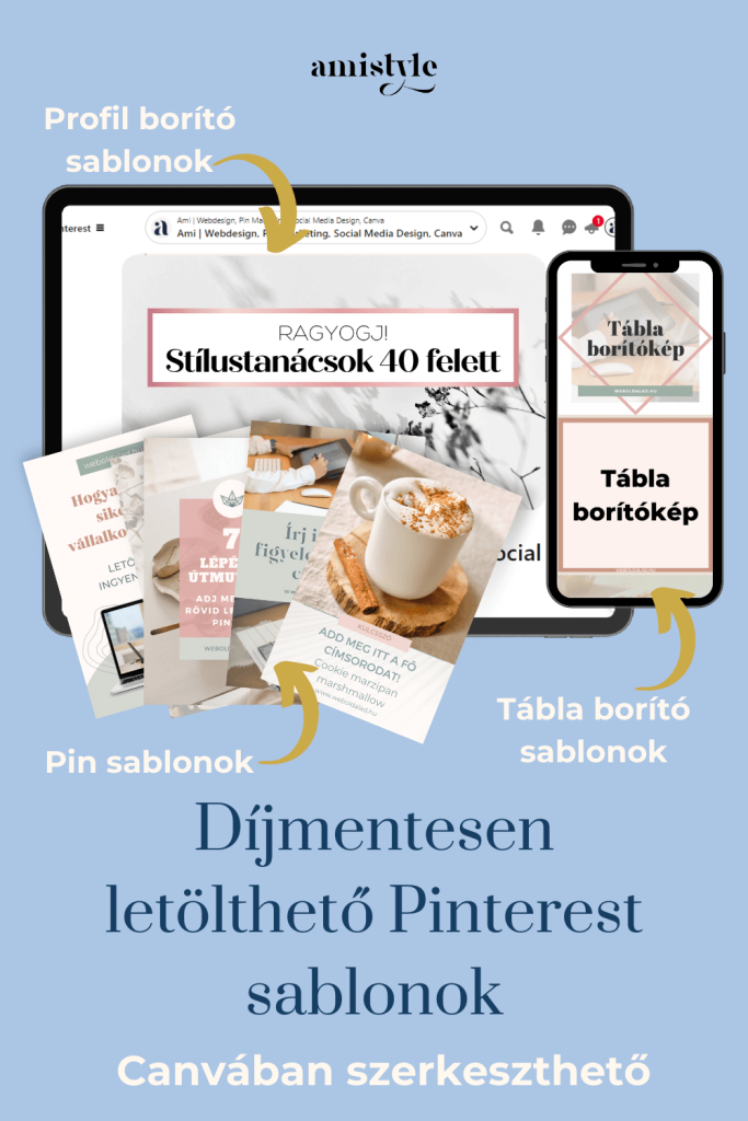 Ingyenesen letölthető pin sablonok - PinterestMarketing Vállalkozásoknak- Amistyle.hu